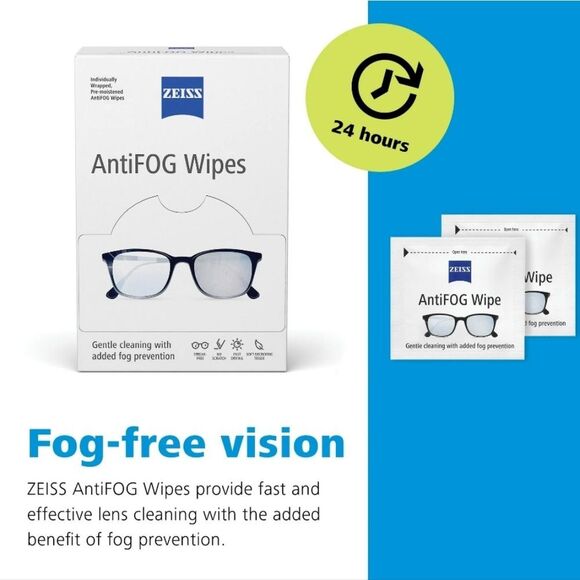 Zeiss 30-PK Gentle & Thorough Anti- Fog Lens Cleaner Wipes in Case - Picture 4 of 10